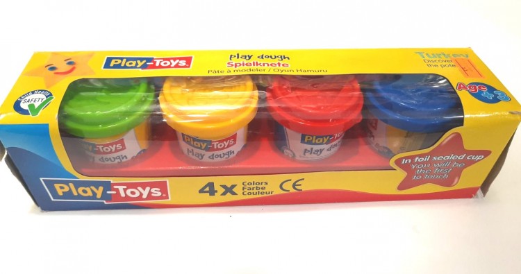 Игровое тесто  4×50 гр «Play-Toys»