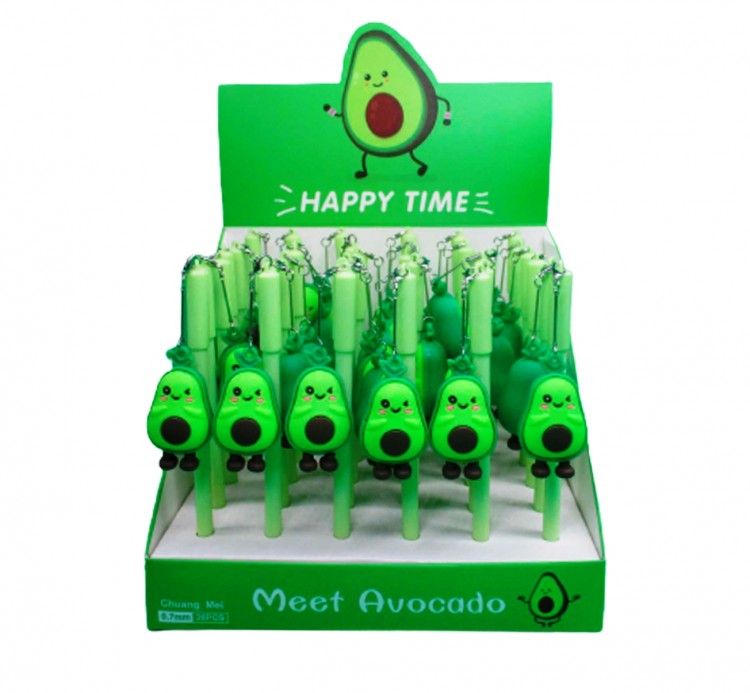 Ручка шариковая с подвеской "Авокадо с ножками"
