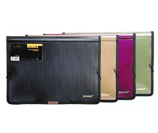 Папка А4 2 отделения на резинках SCHOLZ 5212