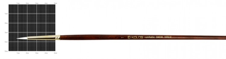 Кисть синтетика круглая № 1 KOLOS Snow 1098R