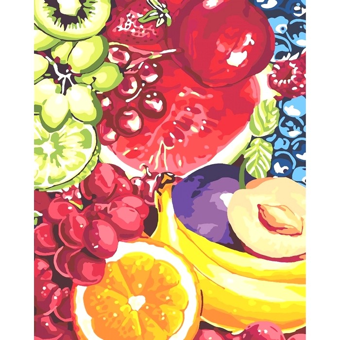 Картины по номерам 40-50 см.*Сладкие фрукты*