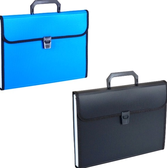 Портфель пластик 13 отделов А4 черный