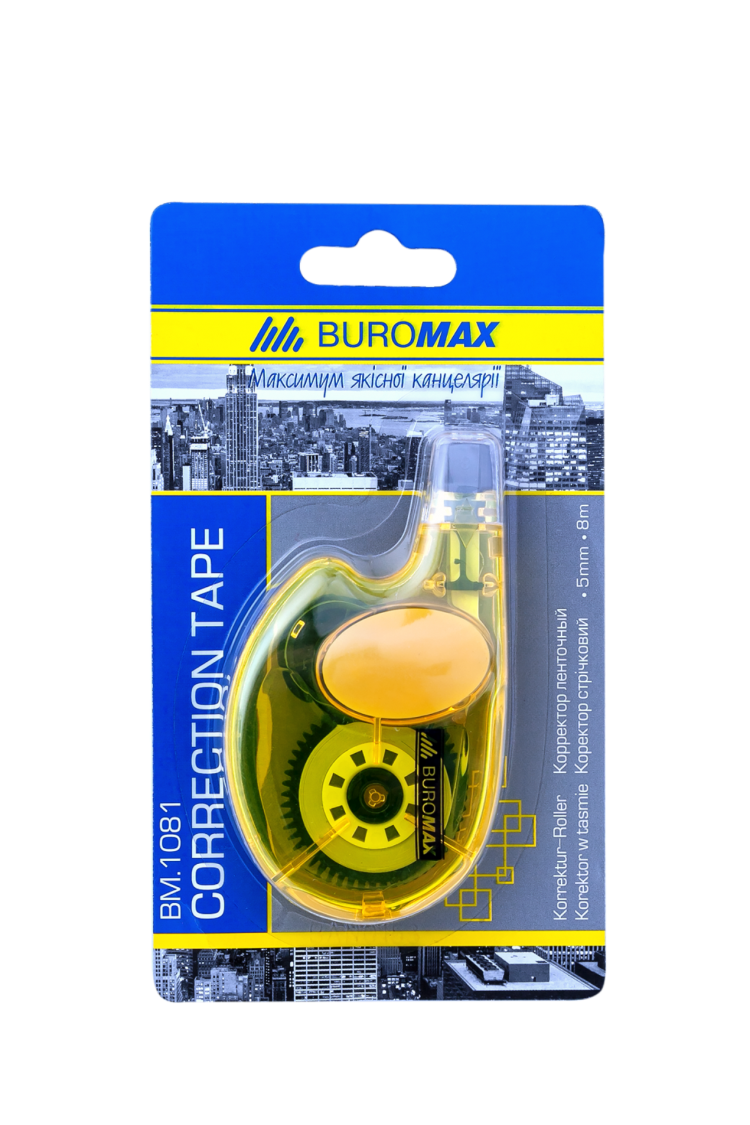 Корректор ленточный BuroMAX 1081 5мм/8 метров