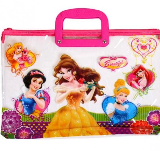 Сумочка детская силиконовая прозрачная на молнии 40/26,5см для девочек