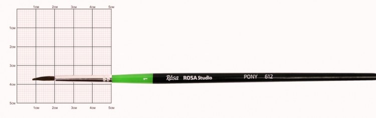Кисть пони круглая №1 ROSA Studio 612