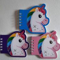 Блокнот 40 листов на спирали 9/9 см "Единорог" - Блокнот 40 листов на спирали 9/9 см "Единорог"