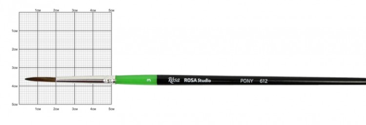 Кисть пони круглая №3 ROSA Studio 612
