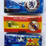 Пенал пластиковый 2 отд с наполнением 65055 Футбольные клубы - Пенал пластиковый 2 отд с наполнением 65055 Футбольные клубы интернет магазин loutchik.com