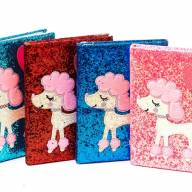 Блокнот А5 80 листов блестящий Пудель - Блокнот А5 80 листов блестящий Пудель