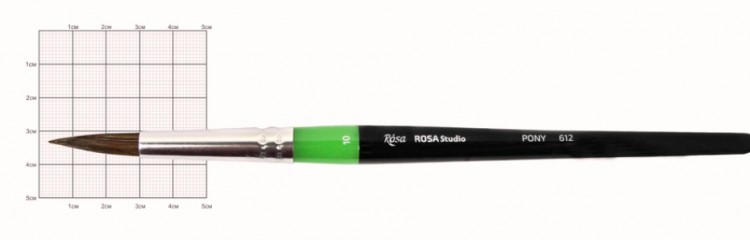 Кисть пони круглая №10 ROSA Studio 612