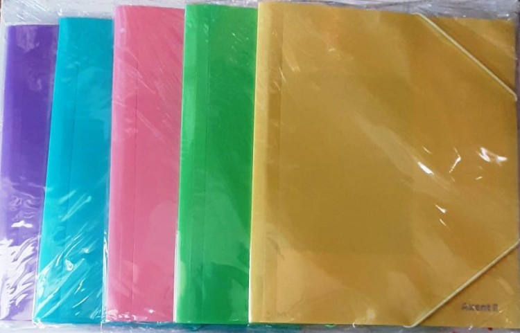 Папка на резинке А5 AXENT Pastelini (выбор цвета внутри)