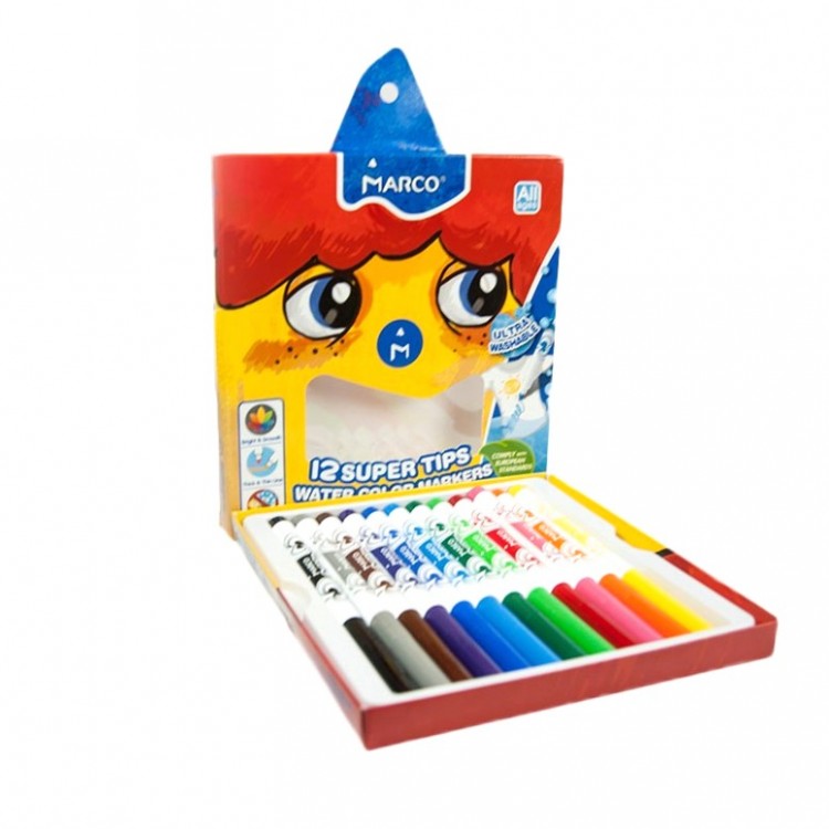 Фломастеры Marco Super Washable 12 цветов 1630-12СВ