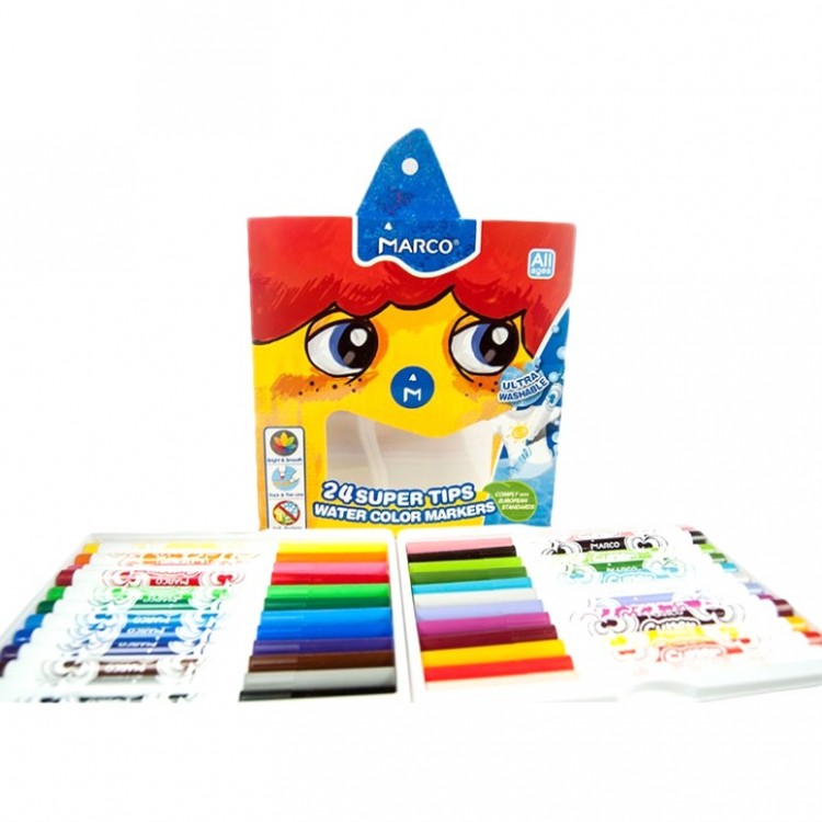 Фломастеры Marco Super Washable 24 цветов 1630-24СВ