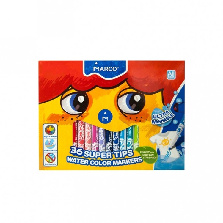 Фломастеры Marco Super Washable 36 цветов 1630-36СВ