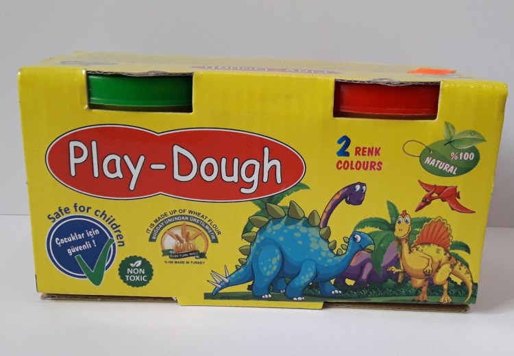 Пластилиновое тесто ,,Play-Doygh,, 2 цвета по 100 гр