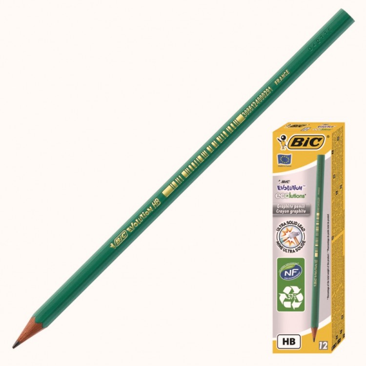 Карандаш простой BIC Evolution HB