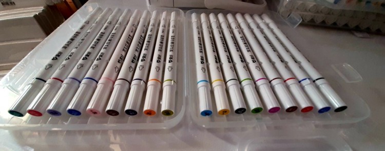 Скетч маркер двухсторонний круглый корпус цена за 1 шт