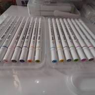 Скетч маркер двухсторонний круглый корпус цена за 1 шт - Скетч маркер двухсторонний круглый корпус цена за 1 шт