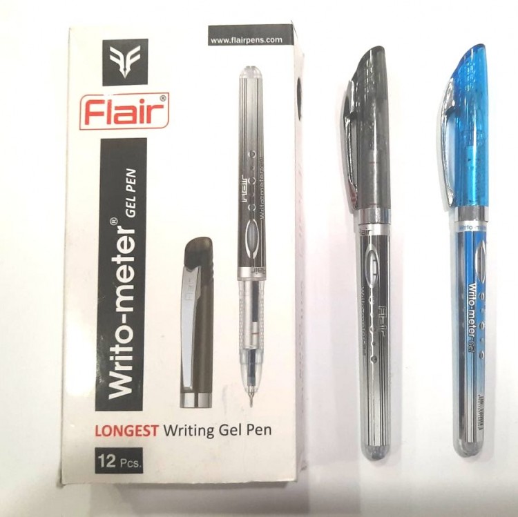 Ручка гелевая "Flair Writometer " 1,5 км .