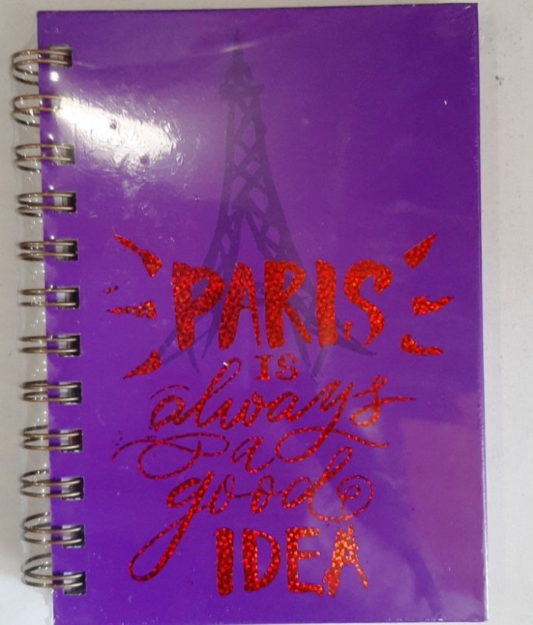 Блокнот В6 в клетку 120 листов твердая обложка на спирали Аркуш