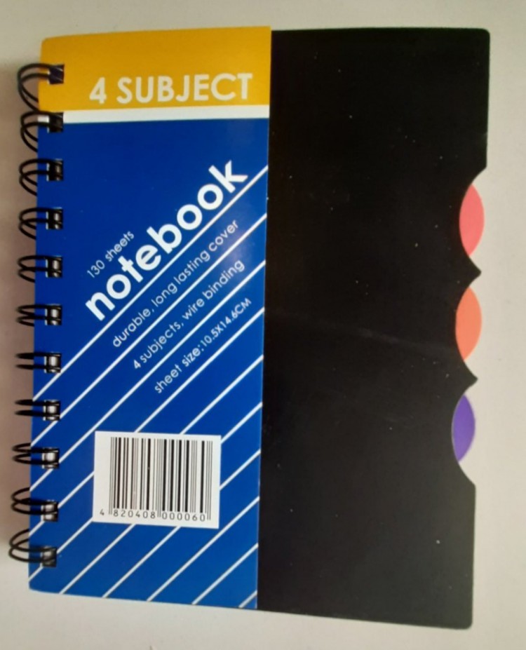 Тетрадь А5 в клетку 130 листов с разделителями