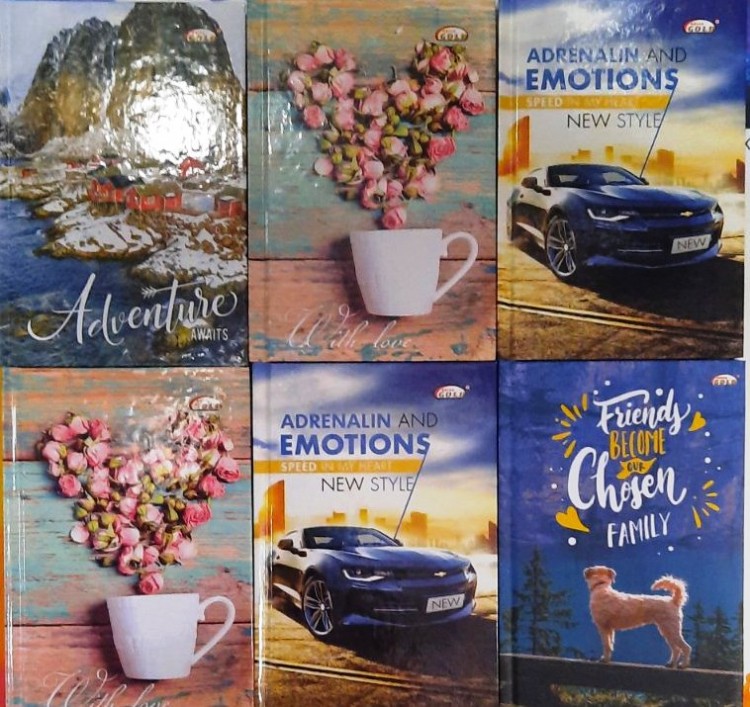 Блокнот А6 96 листов в клетку твердая обложка ЗВ-27 Бриск