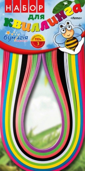 Набор для квиллинга 9 цветов 5 мм /420 мм Лето Бумагия