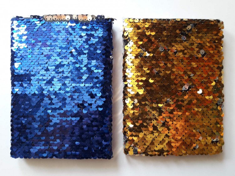 Блокнот А6 в клетку 60 листов обложка с паетками 241 