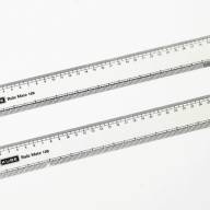 Линейка пластиковая прозрачная 30 см KUBE - Линейка пластиковая прозрачная 30 см KUBE