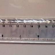 Линейка пластиковая прозрачная 30 см KUBE - Линейка пластиковая прозрачная 30 см KUBE